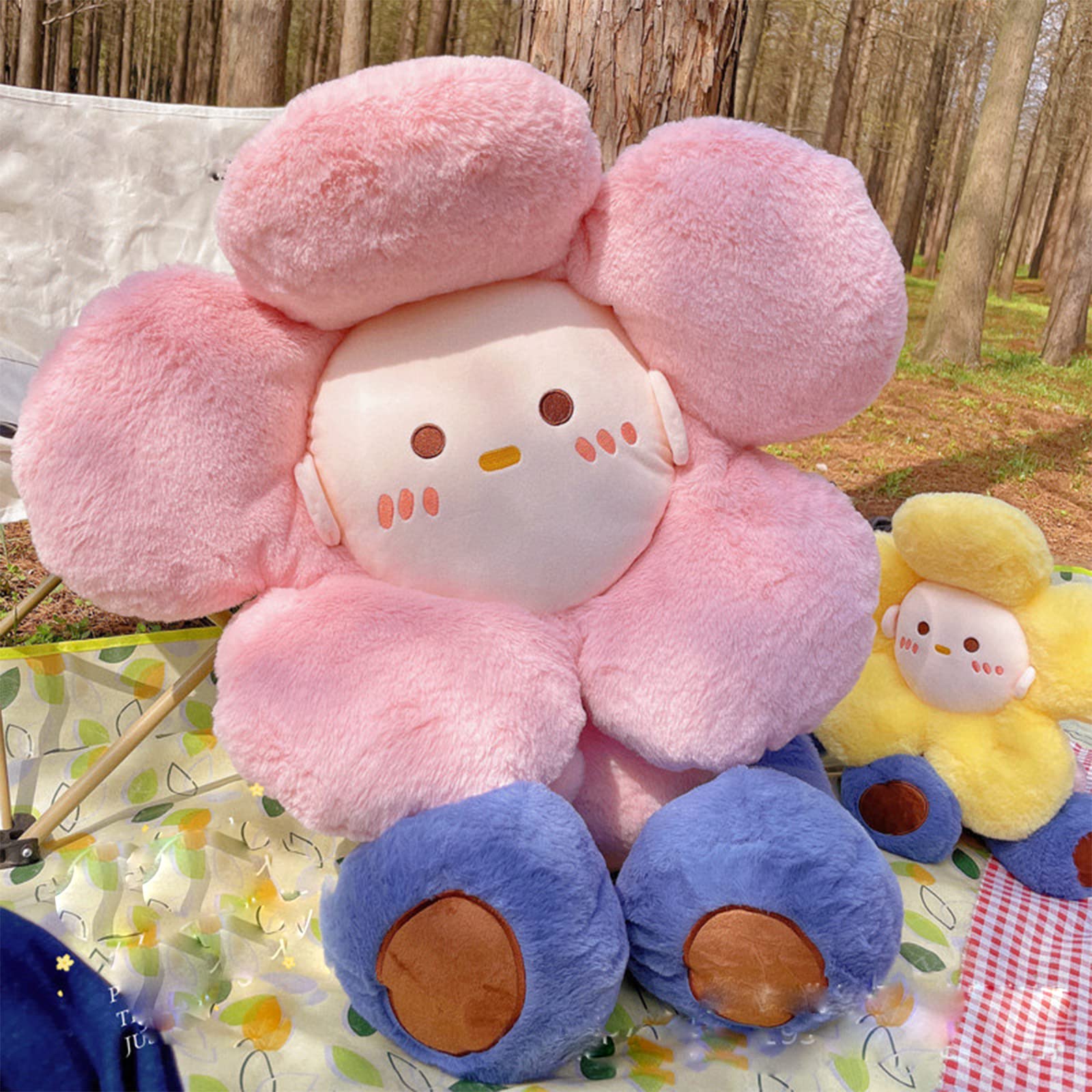 Amazon｜ひまわりのぬいぐるみ、かわいい花のぬいぐるみ、花の枕、花の